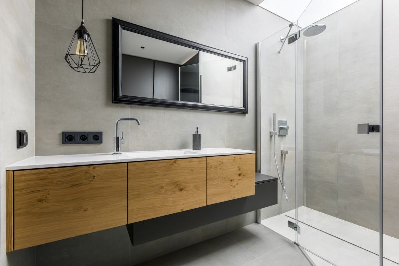 Floating Vanity and Shower Combination